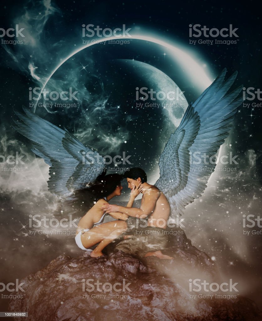 하늘 나라에서 천사 영성에 대한 스톡 사진 및 기타 이미지 - 영성, 사랑, 천사 - Istock