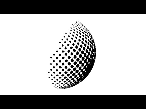 [일러스트레이터] -113- 골프공 패턴의 3D 구 만들기