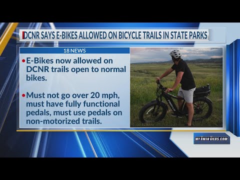 Dcnr Says E-Bikes Allowed On Bicycle Trails In State Parks, With Some  Limitations - Youtube