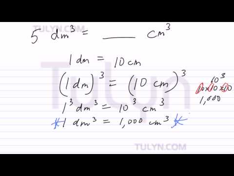 conversion of metric units cubic decimeter to cubic centimeter