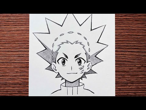 Easy anime sketch | how to draw Valt Aoi step-by-step | Easy drawing ideas for beginners