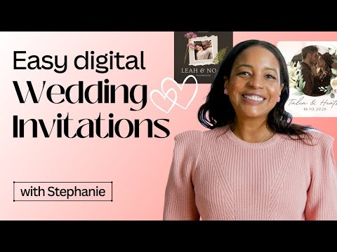 Digital wedding invitation maker: Create stunning online wedding invitations for free